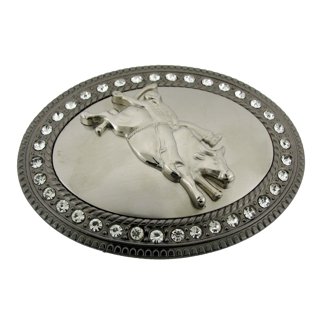 New silver Western Rodeo Horse belt buckle Accessories | New Silver Western Rodeo Horse Belt Buckle  main image 2