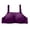 Purple, variant on Full Coverage Bra Women Fashion Wire Free Comfortable Push Up Hollow Out Bra Underwear Women's Plus Size Wireless Comfortable Bra, Style 4966, 42B