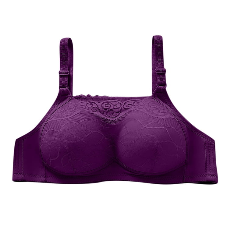 Push Up Wireless Bra for Women Pure Comfort Full Coverage Bras Hollow Out  Soft Cups Brassieres Plus Size Bralettes 