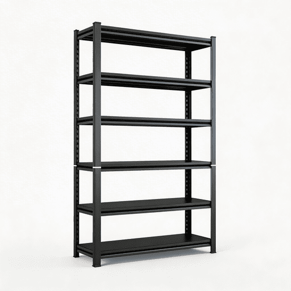 6-Tier Garage Shelving Heavy Duty, 82''H Adjustable Garage Storage Shelves Unit, Metal Shelves for Storage,Industrial Shelves,Utility Shelf Rack for Warehouse Basement Pantry Shoe Playroom Plant