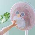thumbnail image 3 of Funda de ventilador eléctrico de dibujos animados de 16/18 pulgadas para bebé niños, protector de dedos de malla de seguridad, pingüino de 18 pulgadas pulgadas Feliz Sencillez, 3 of 5