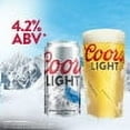 thumbnail image 2 of Coors Light Lager Beer, 6 Pack, 10 fl oz Aluminum Cans, 4.2% ABV, 2 of 9
