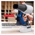 thumbnail image 4 of 2000W Electric Brushless Turbo Fan Blowers Cordless Air Blower Power Tools, 4 of 7