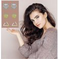 thumbnail image 2 of 18 Pairs Tiny Cartilage Stud Earrings for Women Men CZ Stud Earrings Stainless Steel Geometric Barbell Flat Back Earrings Piercing Set------Product co, 2 of 5