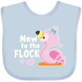 thumbnail image 3 of Inktastic New to the Flock Cute Baby Flamingo Boys or Girls Baby Bib, 3 of 4