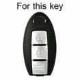 thumbnail image 2 of 3 Button Flip Remote Smart Key Fob Silicone Skin Car Case Cover For Nissan Qashqai Skyline Juke Alissa X-trail Keyless Protector, 2 of 5