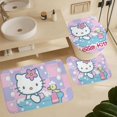 thumbnail image 5 of 4 Piece Cute Cartoon Shower Curtain Set with Non-Slip Rugs, Toilet Lid Cover and Bath Mat， Bathroom Set Decor72 x 72inch, 5 of 12