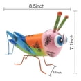thumbnail image 3 of Metal Yard Art Outdoor and Garden Animals Colorful Grasshopper, Garden Statues and Yard Art, Garden Yard Fence 3D Iron Ornaments, 3 of 6