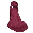 thumbnail image 3 of Women Dress Vintage Sleeve Sweetheart Dress Panel Women Court Dress Plus Size Long Dress Gothic Dress Red XXL, 3 of 4