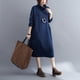 thumbnail image 2 of Vestido tipo suéter de otoño e invierno para mujer, cuello alto, suelto, que cubre la piel, adelgazante, prenda exterior, vestido de manga larga para mujer, 2 of 4