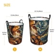 thumbnail image 3 of Fuzoiu Starry Night Guitar Dog Print Circular Hamper,Laundry Basket with Handle,Collapsible Laundry,Dirty Clothes Storage Basket,for Bedroom Bathroom Dorm Living Room-Small, 3 of 6