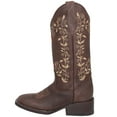 thumbnail image 3 of The Western Shops Women’s Western Cowboy Boots, Square Toe Cowgirl Brown Leather Boots, 3 of 4