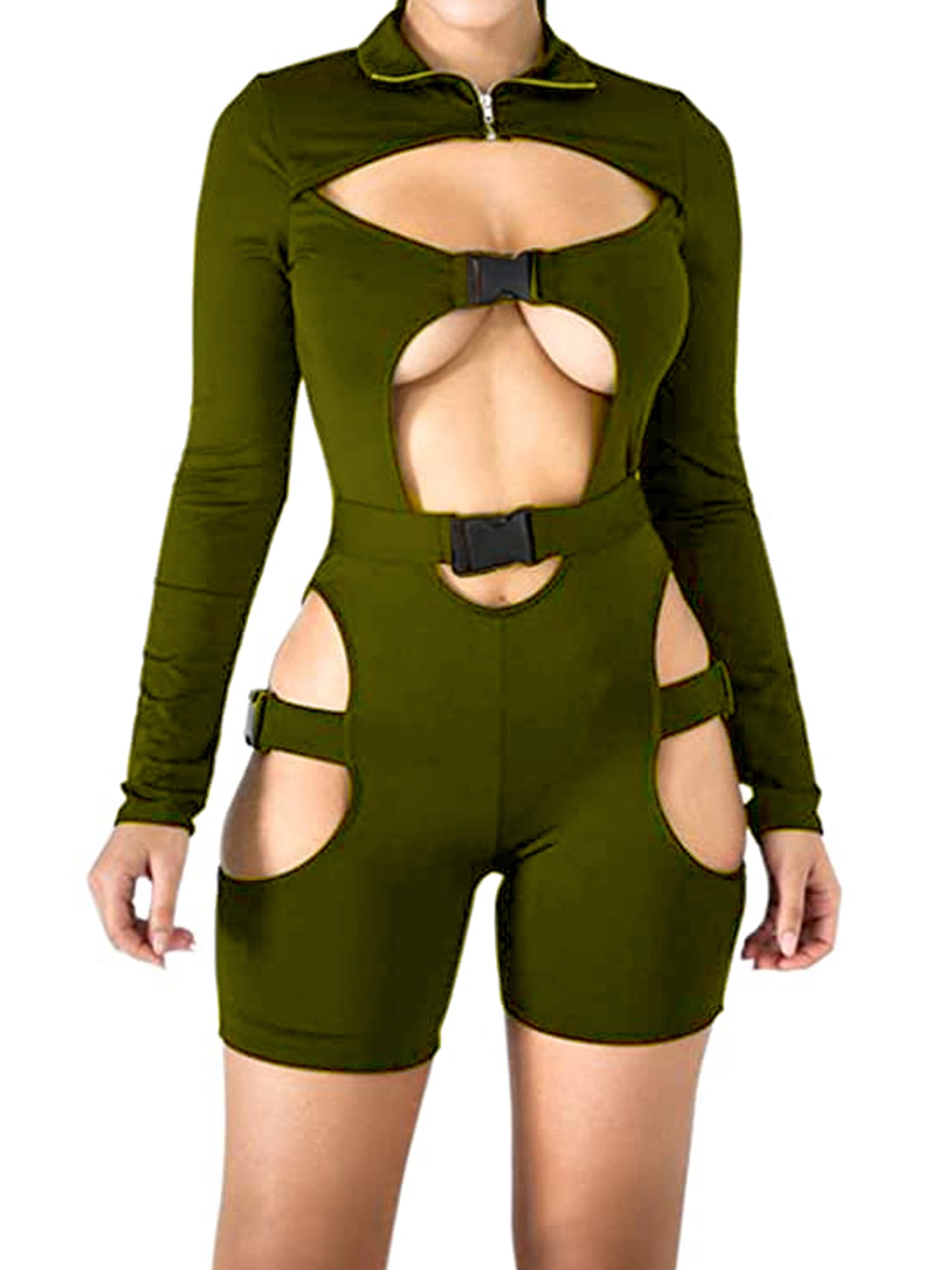 cutout romper womens