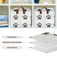 thumbnail image 4 of Yayeee Foldable Storage Basket for Shelves with Handles Waterproof Cloth Bins, Cartoon Cat Paw, 4 of 7
