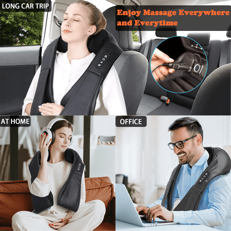 Asinhe Wearable Neck Shoulder Massager, Deep Tissue Shiatsu Back Massagers  with Heat for Pain Relief…See more Asinhe Wearable Neck Shoulder Massager