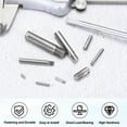 thumbnail image 4 of 12 Pcs M2 x 5mm Slotted Cylindrical Pins, 304 Stainless Steel External Thread Locating Parallel Pins, 4 of 6