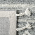 thumbnail image 6 of SAFAVIEH Casablanca Isador Diamond Wool Area Rug, Grey/Ivory, 8' x 10', 6 of 7