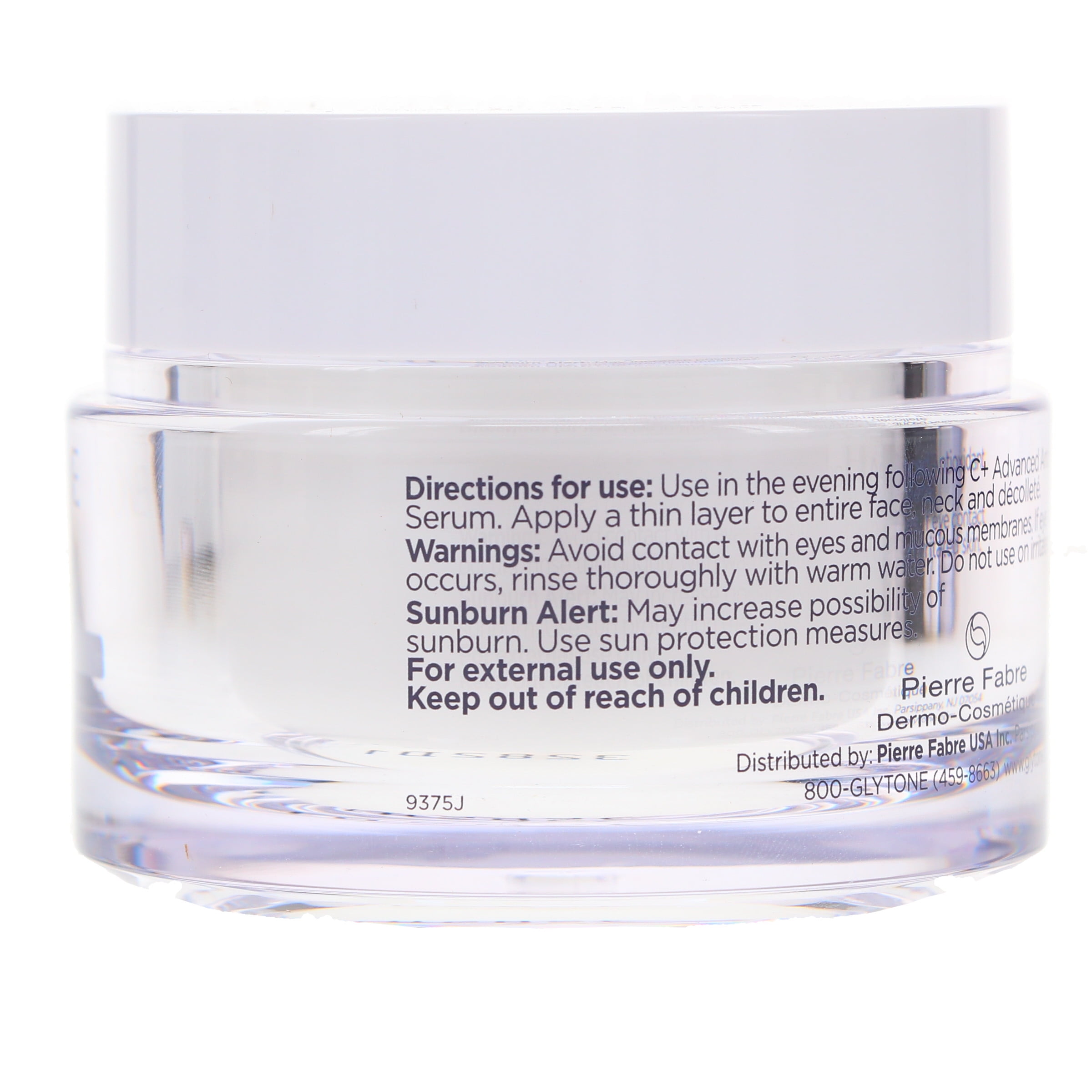 Glytone Age-Defying Peptide+ Overnight Restorative Cream 1.7 oz