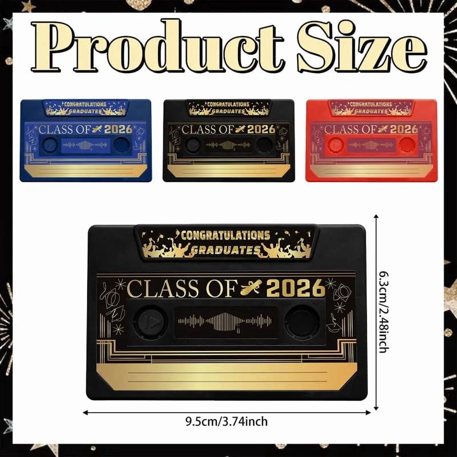 Xheghe Personalized Graduation Message Book with Audio Cards - Heartfelt Keepsake for Celebrating Graduates and Capturing Memories