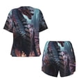 thumbnail image 5 of Picia Urban Mechanical Dragon Pajamas Sets for Women Soft Short-Sleeved Pjs with Lounge Shorts Two Piece Sleepwear-Large, 5 of 9