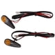 thumbnail image 1 of Luz De Señal De Giro De Motocicleta, Lámpara Intermitente De Motocicleta De Estilo De Fibra De Carbono Universal A Prueba De Polvo 2 Uds 12V 3W Para Scooter De Bicicleta Cergrey Motorbike Driving Light, 1 of 8