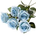 thumbnail image 2 of AFQH Artificial rose wedding decoration flower wall feel artificial fake flower, 2 of 10
