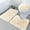 Beige, variant on Soft Ultra-Fine Fiber Bathroom Carpet Set Of 3 Pieces, Anti Slip Bathroom Carpet, Bath Mat+Base Mat+Toilet Seat Cover, Rose Pink