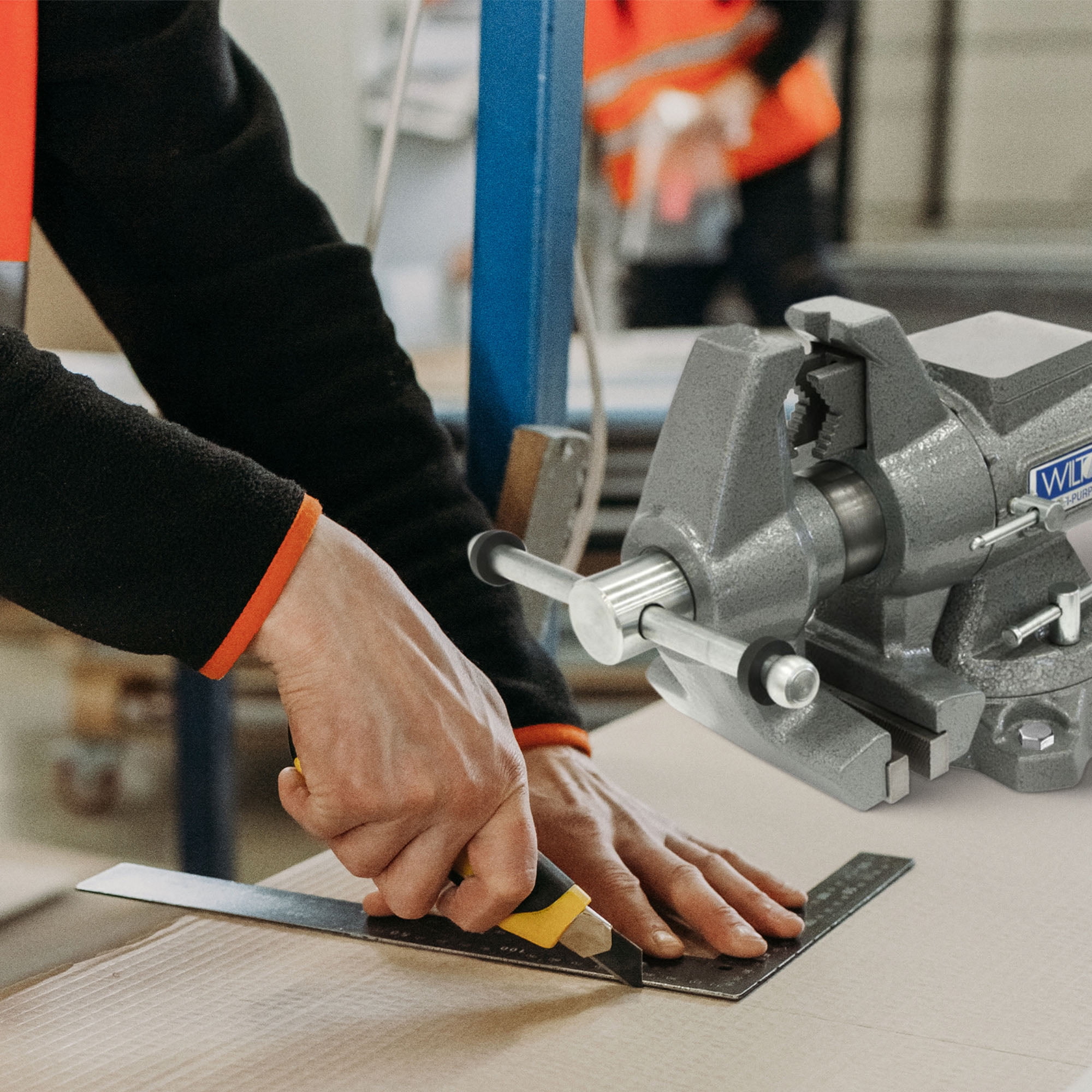 Wilton 28824 5.5 Inch Jaw Width Anvil Multi Purpose Swivel Base Work Bench Vise