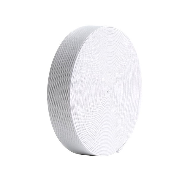 Banda elástica plana Tailor DIY Craft Costura Ropa Confección Cuerda elástica fina, Blanco, 2.5cm kenally HA5378-02B