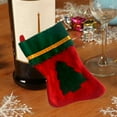 thumbnail image 5 of Yhmxh Christmas Silverware Holders, Santa Socks Pocket Tableware Holder, Christmas Tableware Holder Flatware Non Woven Fabrics Knife Fork Bags Cutlery Organizers for Dinner Table Xmas Party Decor, 5 of 7