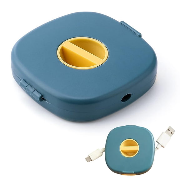 2 in 1 Cable Winder with Phone Stand, Cable Organizer and Charging Stand for Earphones,Retractable Portable EfficientCable Winder,for ChargingCable Case Earphones USB Wires,Compact Cord Wrap