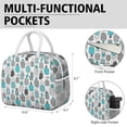thumbnail image 6 of Lunch Bag Lunch Box for Women Reusable Insulated Lunch Bags,Water-Resistant Pineapple Pattern Cooler Lunch Tote Bag, Large Capacity for Work Travel Picnic, 6 of 6