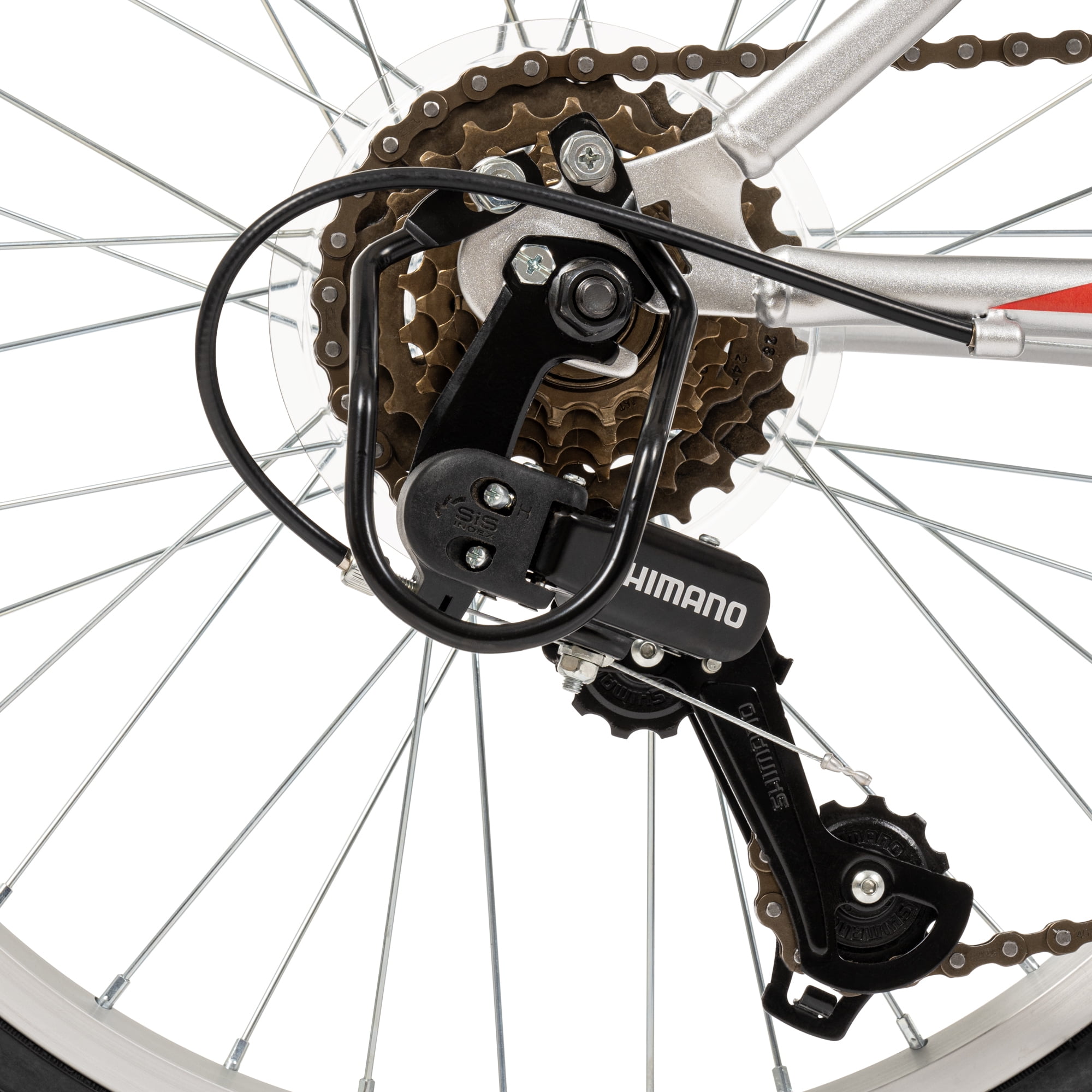 Huffy Rock Creek 20-inch Boys’ 6-speed Mountain Bike, Grey, 5-9 years old