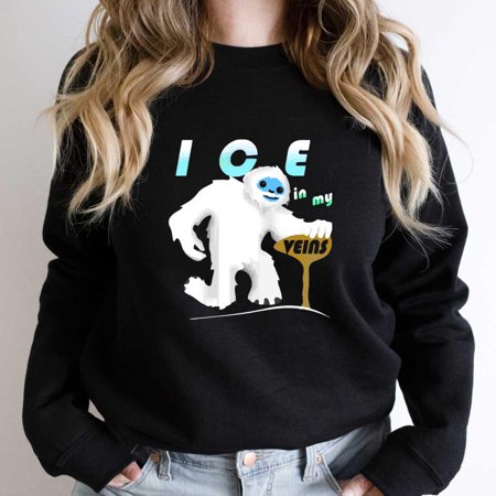 Abominable Snowman Ice In My Veins Funny Holiday Graphic SW9297 Unisex Sweatshirt, Up to Size 5XL
