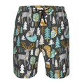 thumbnail image 3 of Balery Moose Squirrel owls tree Traje de Baño Estilo Hawaiano para Hombre, Shorts de Secado Rápido con Bolsillos-X-Large, 3 of 6