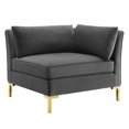 thumbnail image 6 of Modway Ardent 5-Piece Performance Velvet Sectional Sofa in Gray, 6 of 10