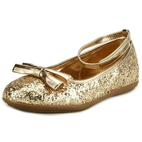 The Doll Maker Metallic Glitter Strap Flat Shoes - FBA1511115A-1