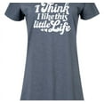 thumbnail image 3 of Instant Message - I Think I Like This Little Life - Women's Any Way Dress, 3 of 6