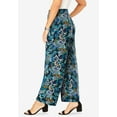 thumbnail image 3 of Jessica London Women's Plus Size Everyday Stretch Knit Wide Leg Pant, 3 of 3