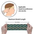 thumbnail image 6 of Naloa Colorful Pineapples Fashionable Sport Sweatband for Running, Yoga, Basketball - Head Circumference 19.6-22.4 inches, 6 of 9