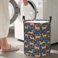 thumbnail image 4 of Goofa Reindeer Printed Circular Hamper,Laundry Basket with Handles,Storage Baskets Foldable,Large Capacity Laundry Hamper-, 4 of 8