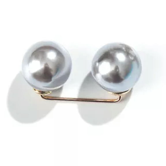 HOOUN Women's Stylish Brooches Delicate Waist Big Change Small Pearl Brooch Buckle-_-F