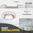thumbnail image 6 of NuWatt 6'' Nickel Trim Ultra Slim 5CCT Selectable LED Canless Recessed Downlight, Dimmble 6PK, 6 of 9