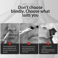 thumbnail image 4 of Becaristey 3pcs/set Compact Nose Trimmer All Inclusive Comb Protection For Comfort Skyblue 3-pack packaging, 4 of 6