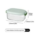 thumbnail image 6 of Clearance! Aoorsake Large Glass Food Storage Containers With Lids Airtight Set Family Size Extra Large Bakeware Marinating Lock Baking Dish Container Glass Bowls Rectangle Ziploc Bags Yellow, 6 of 8