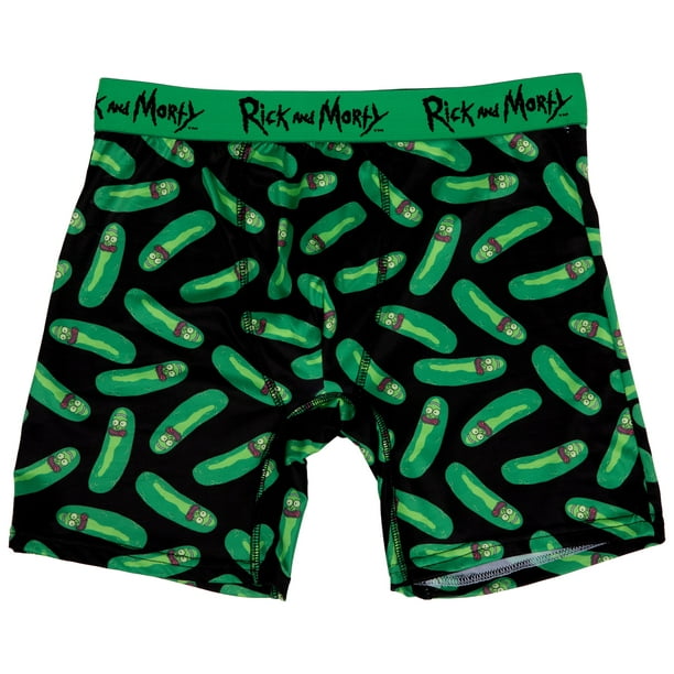 Rick and Morty Pickle Rick All Over Print Boxer Briefs-XLarge (40-42) 