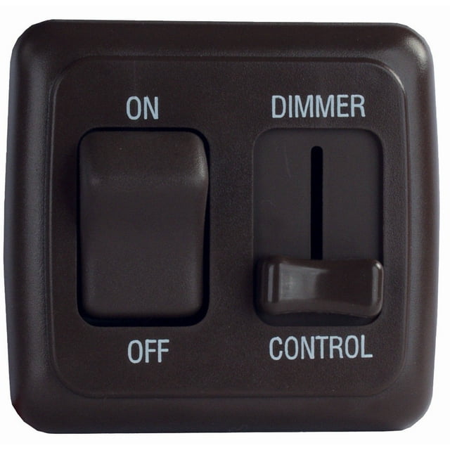 Valterra Interrupteur Variateur DGLD25VP Groupe de Diamants; à Utiliser avec Toute Ampoule Ou Luminaire Compatible LED; Type Modulation d'Onde Pulsée; 15 Amp/12 Volt DC; Noir; avec Interrupteur Marche/arrêt