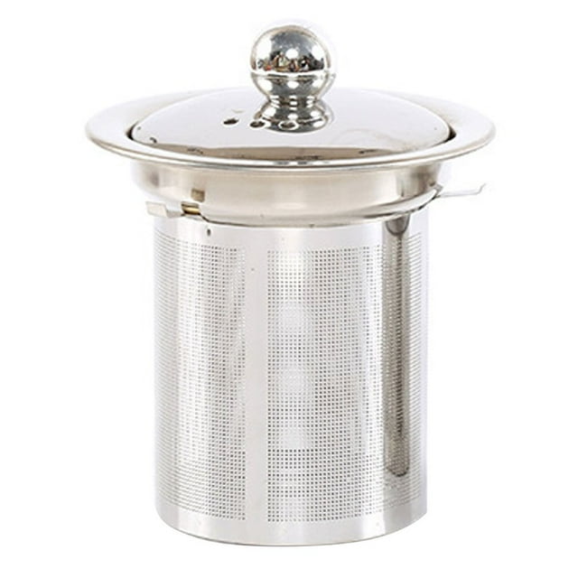 Kitchen Tea Infuser with Lid Stainless Steel Teapot Kettle Loose Leaf Fine Mesh Strainer Tea Filter