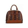 thumbnail image 6 of MKF Collection Women's Frida Faux Leather Satchel Handbag and Wallet Set, 2-Piece, Cognac, 6 of 11