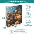 thumbnail image 5 of Flowers Sky Cat 3 Ring Binders 1.5 inch Hardcover File Folders with Interior Pockets A4 Size Organizer for School Office Hospital, 5 of 8